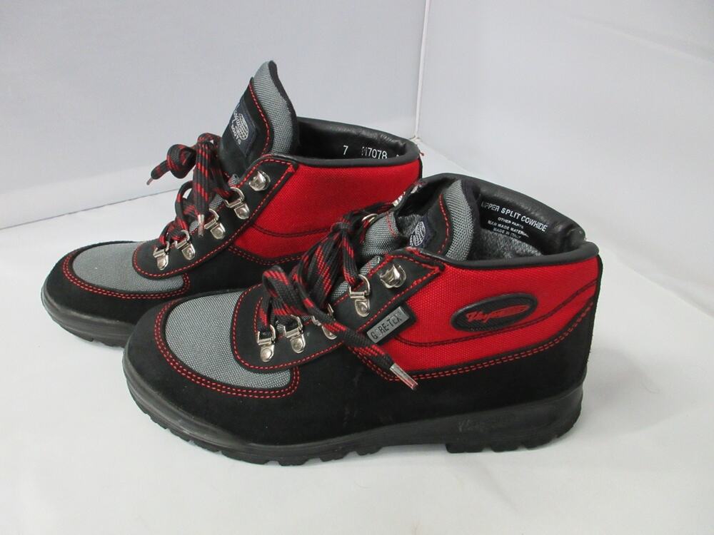 Vasque Gore-Tex Men's Hiking Skywalk Boots Red Black Suede US Size 7